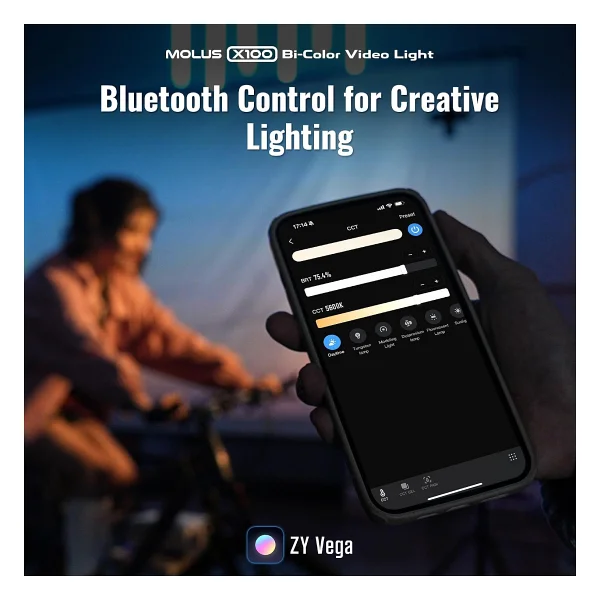 Zhiyun Molus X100 Bi-Color Pocket Cob Monolight Pro Kit - Görsel 4