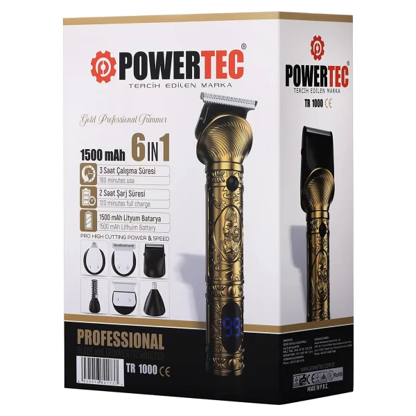 Powertec Tr-1000 6in1 Erkek Bakım Seti - Görsel 4
