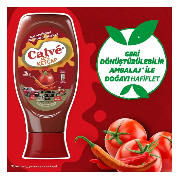 Calve Acılı Ketçap 400 Gr - Görsel 6