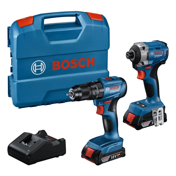 Bosch Gdr 18v-215 + Gsb 185-Li Çift Akülü 2 Ah Elektrikli El Aletleri Seti - Görsel 4