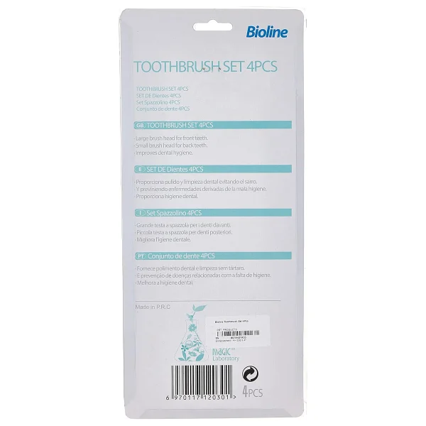 Bioline İki Uçlu Köpek Diş Fırçası 4 Lü Set - Görsel 3