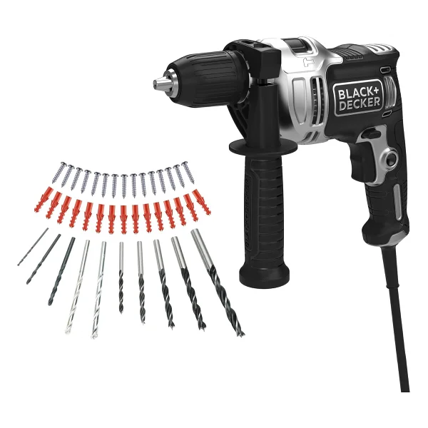 Black+Decker Beh71a40sk-Qs Silver 710 W Darbeli Matkap - Görsel 4
