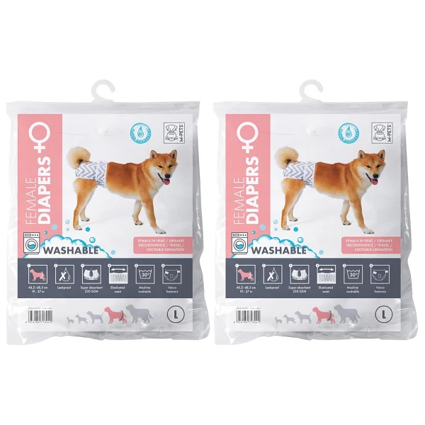M-Pets Dişi Köpekler İçin Yıkanabilir Külot (L) - Görsel 7