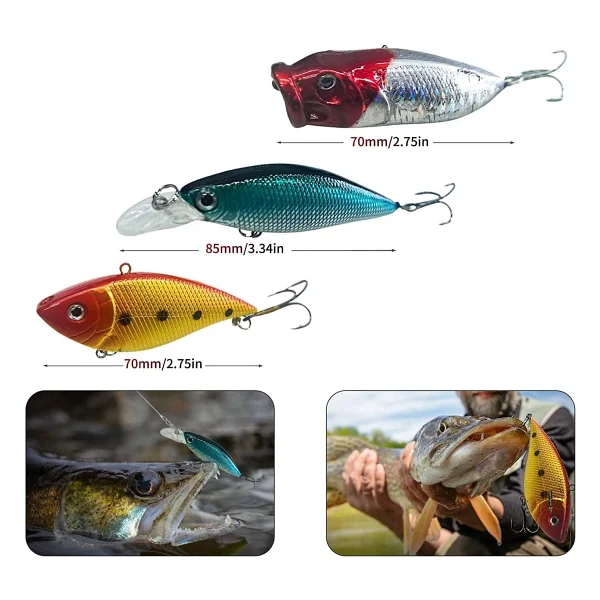 Valkyrie 78 Parça Rapala Jig Sahte Olta Yem Ve Aksesuar Seti Tatlı Ve Tuzlu Su Uyumlu - Görsel 5