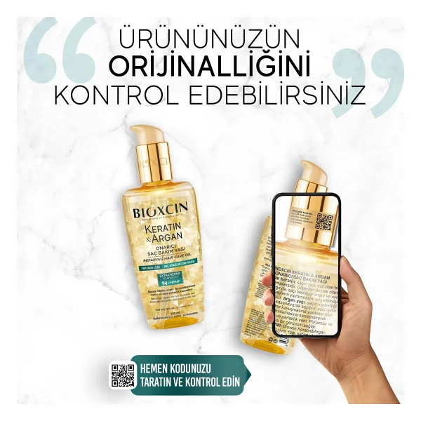 Bioxcin Keratin & Argan Onarıcı 150 Ml Saç Bakım Yağı - Görsel 8