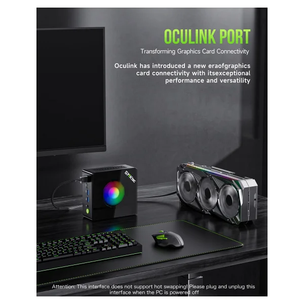 Gmktec K11 Ryzen 9 8945hs 32 GB 1 TB SSD Radeon 780m Mini PC - Görsel 8