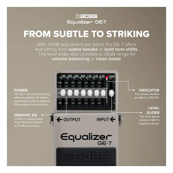 Boss Ge-7 Equalizer Pedal - Görsel 4