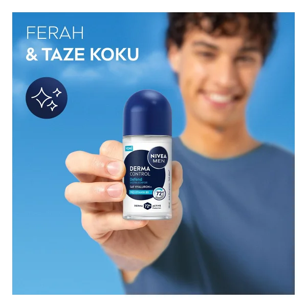 Nivea Men Derma Control Defend 50 Ml Erkek Roll-On - Görsel 5