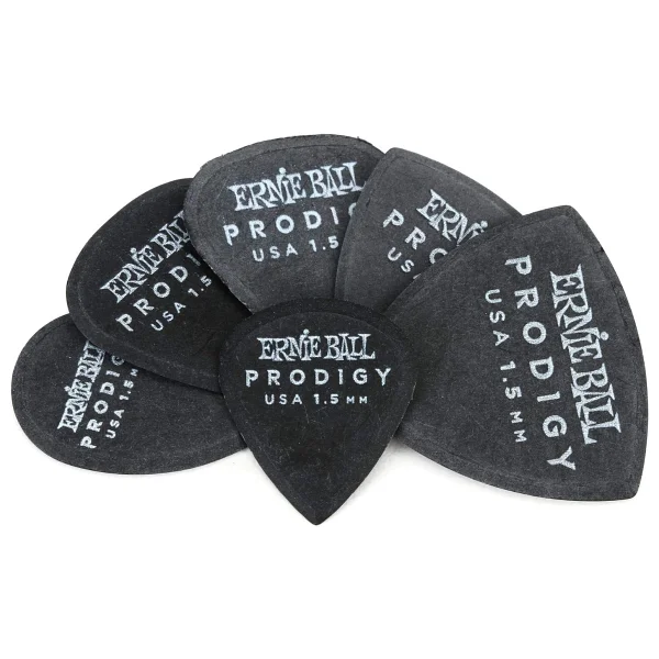 Ernie Ball 1.5mm Teardrop Prodigy Seçtikleri 6'lı Paket Siyah - Görsel 2
