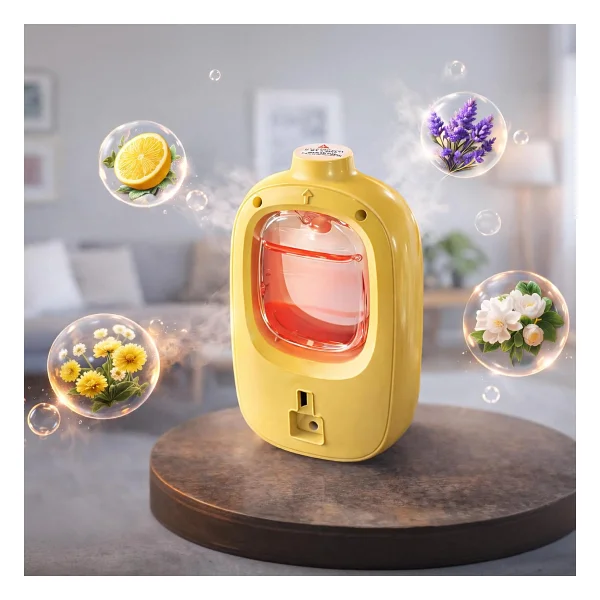 Mioji Smell 2X Yeni Nesil Şarjlı Otomatik Oda Kokusu Makinesi Sarı - Gardenia - Görsel 5