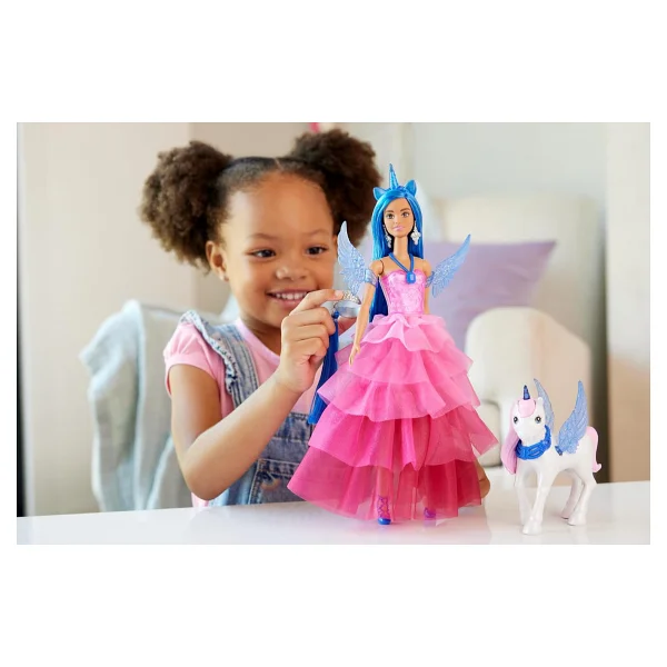 Barbie 65. Yıl Özel Mavi Saçlı Prenses Hrr16 - Görsel 2