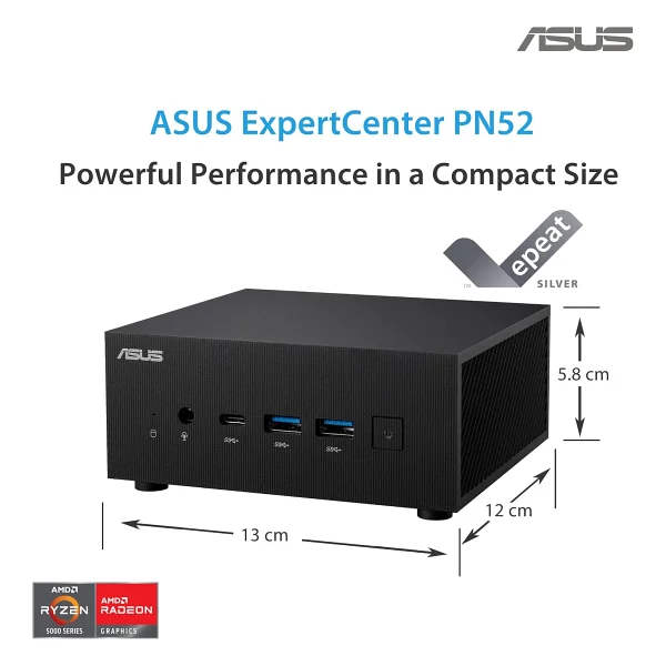 Asus Pn52-B-S9057md AMD Ryzen 9 R9-5900hx Barebone (RAM Yok, Dısk Yok) Freedos Mini Masaüstü PC - Görsel 4