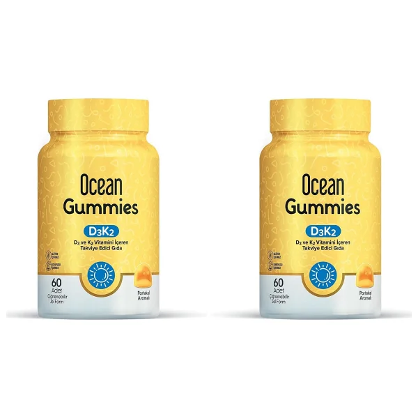 Ocean Gummies D3K2 Vitamin Çiğnenebilir 60 Softgel - Görsel 10