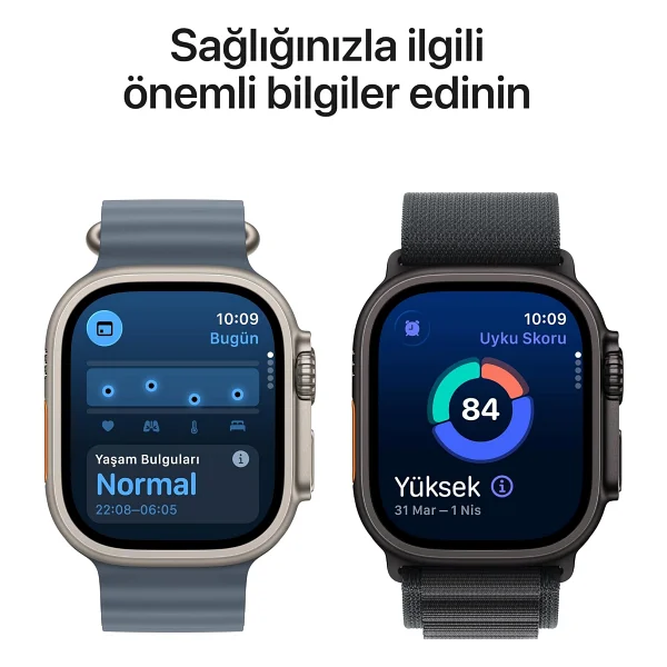 Apple Watch Ultra 3 GPS + Cellular 49mm Siyah Titanyum Kasa Akıllı Saat - Görsel 5