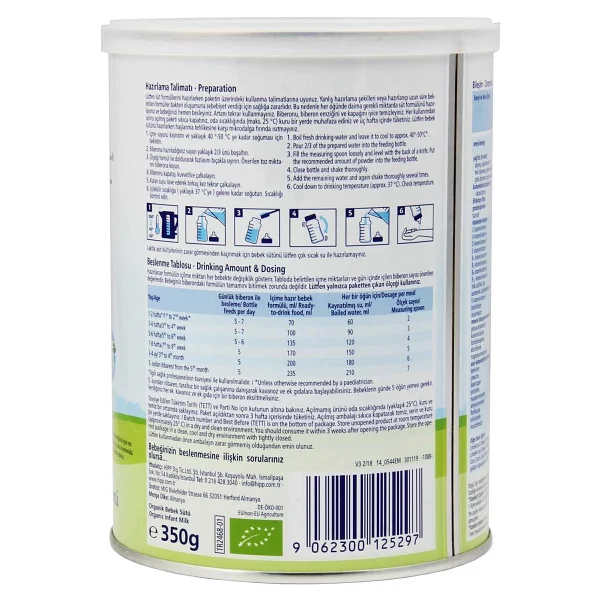 Hipp Organik Combiotic 1 Bebek Sütü 350 Gr - Görsel 3