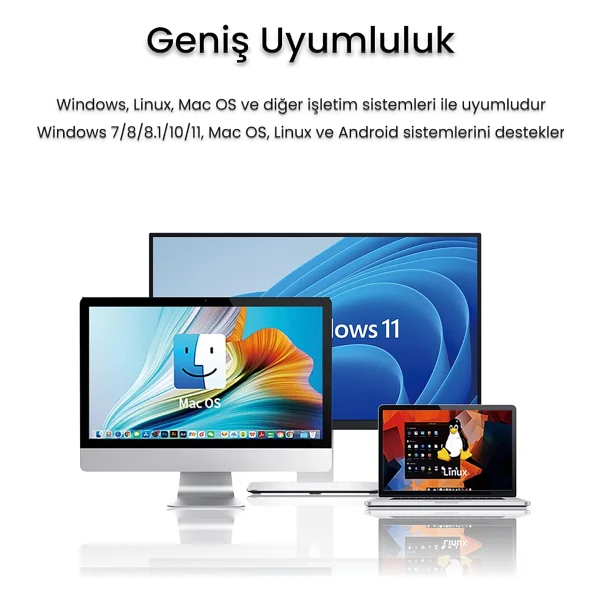 VegGieg USB-A to 3.5mm Jack Aux Mikrofon Destekli DAC Chip HiFi Ses Kartı - Görsel 7