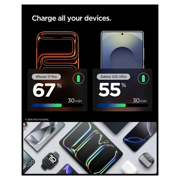 Spigen Ee301 30 W Type-C Hızlı Şarj Adaptörü - Görsel 3