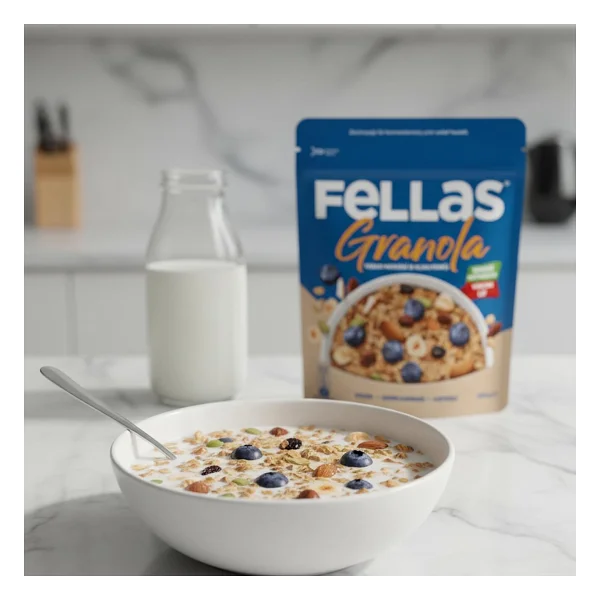 Fellas Yaban Mersinli Ve Kuruyemişli Granola 200 Gr - Görsel 4