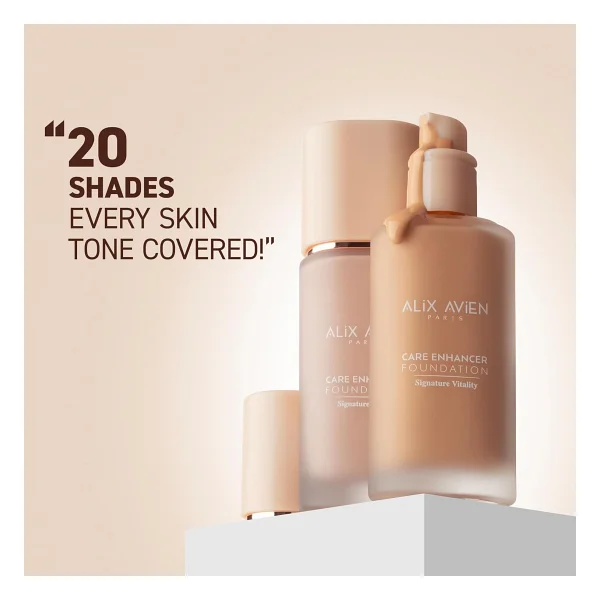 Alix Avien Care Enhancer Kırışıklık Karşıtı Spf 30 806 Pale Apricot 30 Ml Likit Fondöten - Görsel 4