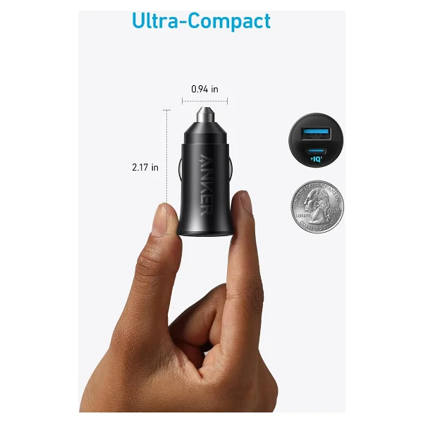 Anker A2741 30 W Hızlı Araç Şarj Aleti - Görsel 3