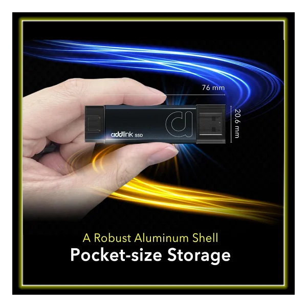 Addlink P50 AD2TBP50DK USB 3.2 2 TB Taşınabilir SSD - Görsel 7