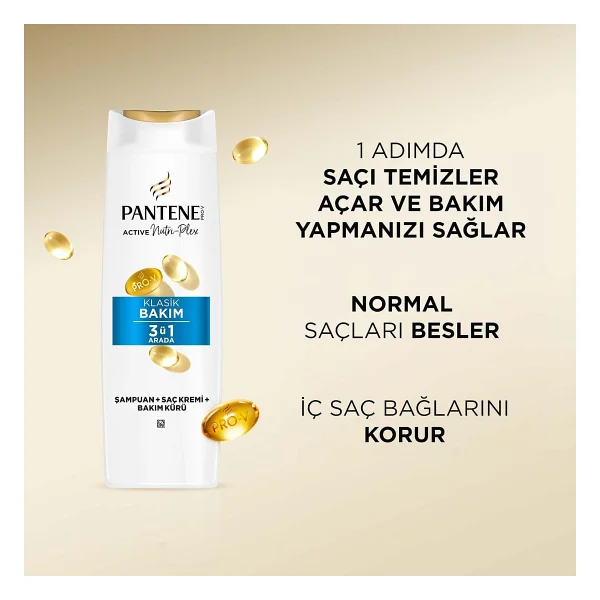 Pantene Temel Bakım Klasik 3'ü 1 Arada 400 Ml Şampuan - Görsel 5