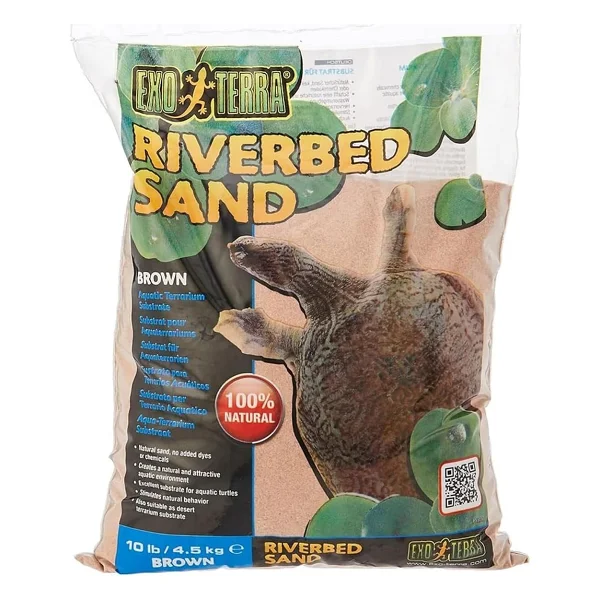 Exo Terra Riverbed Kumu, Akvaryum Substratı, Doğal Kum, Su Kaplumbağaları İçin Mükemmel Substrat, Çöl Kumu Olarak Da Kullanılabilir, Kahverengi, 4,5 Kg - Görsel 4