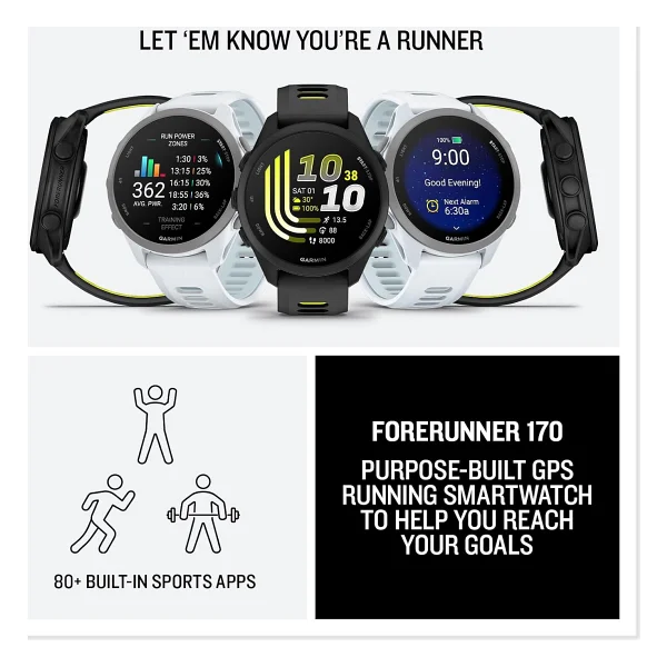 Garmin Forerunner 170 Music Beyaz Akıllı Saat - Görsel 7