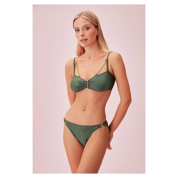 Suwen Detaylı Dokulu Bikini Alt - Görsel 3