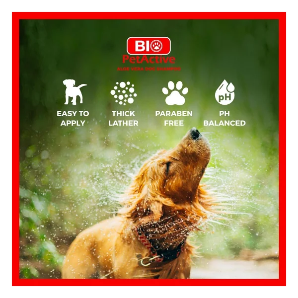 Bio Petactive Aloe Vera Özlü 400 Ml Köpek Şampuanı - Görsel 6