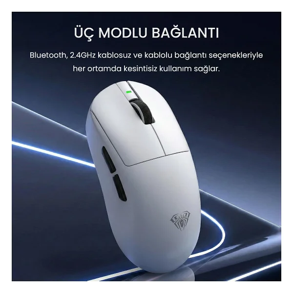 Aula V9 Pro Şarjlı Optik Kablolu/Kablosuz Oyuncu Mouse - Görsel 2