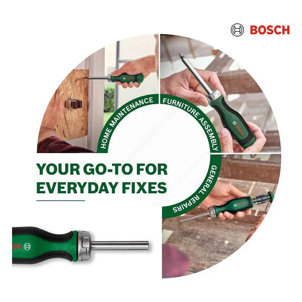 Bosch 1600a02bx2 12 Parça Cırcırlı Tornavida Seti - Görsel 7