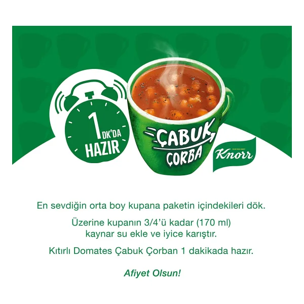 Knorr Kıtırlı Domates Çabuk Çorba 22 gr - Görsel 6