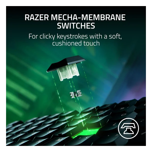 Razer Ornata V3 Tkl RGB Mecha-Membrane Switch Kablolu Oyuncu Klavyesi - Görsel 3