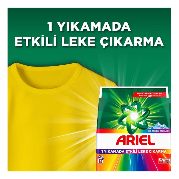 Ariel AquaPudra Dağ Esintisi Renkliler için 1.5 kg Toz Deterjan - Görsel 3