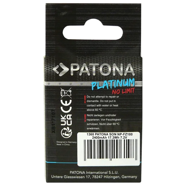 Patona 1360 Platinum Sony Np-Fz100 Fotoğraf Makinesi Bataryası - Görsel 7