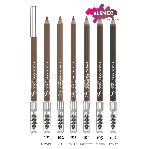 Golden Rose Eyebrow Powder Pencil Kaş Kalemi 102 Sable - Görsel 2