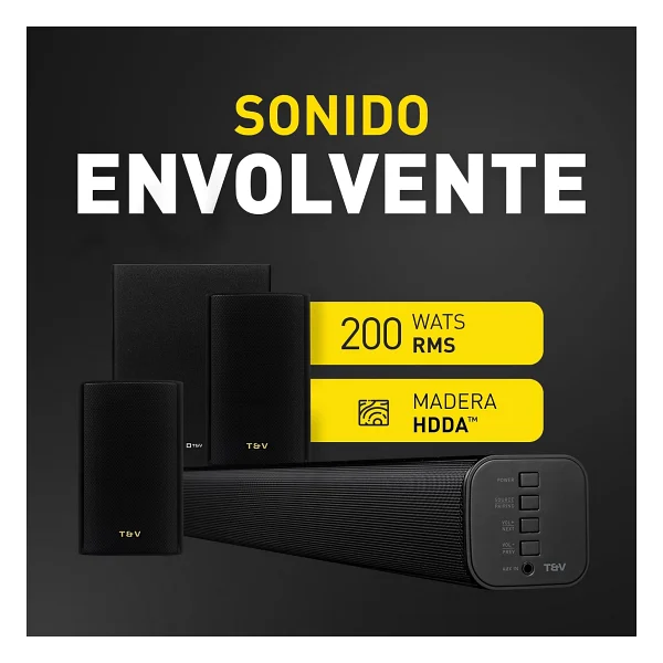 Thonet & Vander Rein 200W 5.1 Kanal 200 W Soundbar - Görsel 3