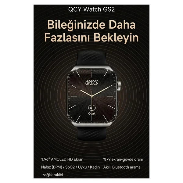 Temiz QCY Watch GS2 Akıllı Saat - Görsel 2