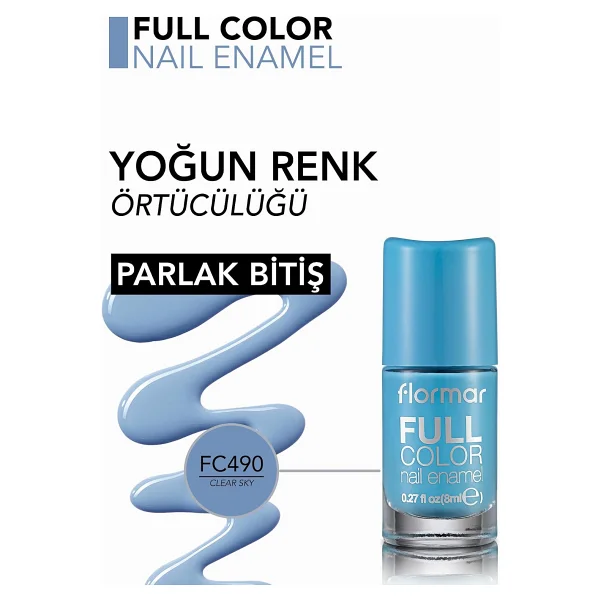 Flormar Full Color Fc49 Clear Sky Oje - Görsel 3