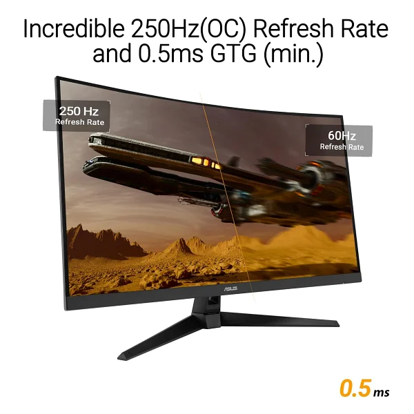 Asus TUF Gaming VG32VQM5B 31.5" 0.5 ms Full HD Curved 250 Hz OC Oyuncu Monitörü - Görsel 3