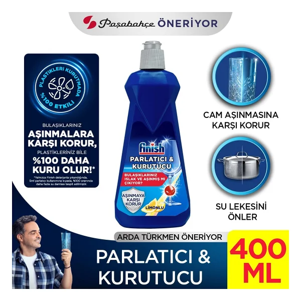 Finish Limonlu Bulaşık Makinesi Parlatıcısı 400 ml - Görsel 2