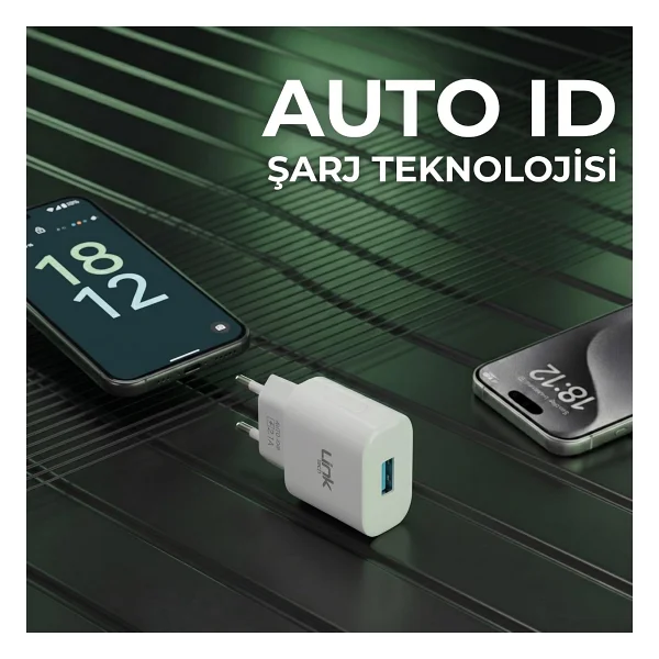 Linktech T444e Strong Eco 10.5 W Hızlı Şarj Adaptörü - Görsel 3