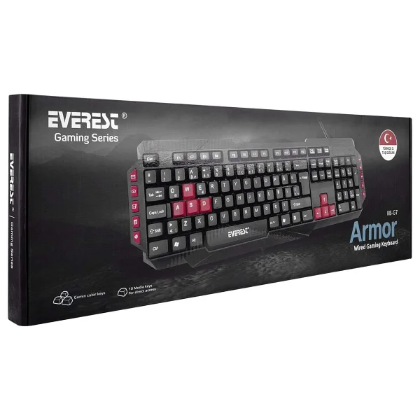 Everest Armor Kb-G7 Kablolu Oyuncu Klavyesi - Görsel 5
