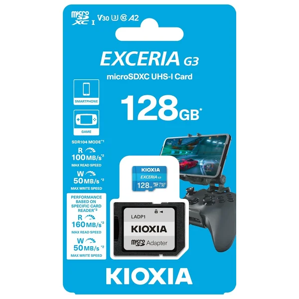 Kioxia Exceria G3 Lmex3l128gg2 Class 10 Uhs-I U3 A2 V30 128 GB Micro Sd Kart - Görsel 2