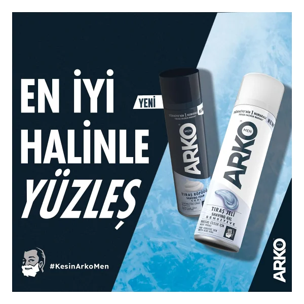 Arko Men Sensitive 200 Ml 4 Adet Tıraş Köpüğü - Görsel 3