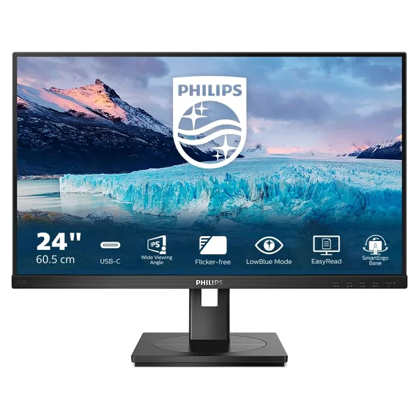 Philips 243S1/00 23.8" 4 ms Full HD Pivot IPS 75 Hz Monitör - Görsel 3