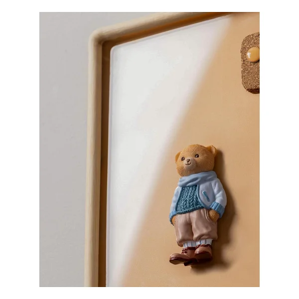 Madame Coco Voir Bear Magnet - Bej/Mavi - 4x8 cm - Görsel 3