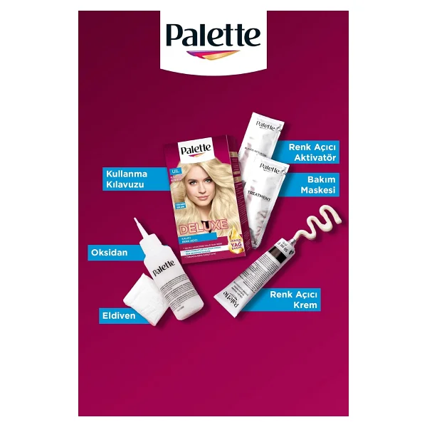 Palette Deluxe Saç Boyası Uıl Ultra Yoğun Saç Açıcı - Görsel 9