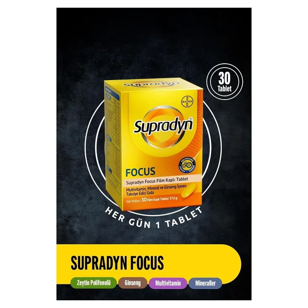 Supradyn Energy Focus 30 Tablet - Görsel 2